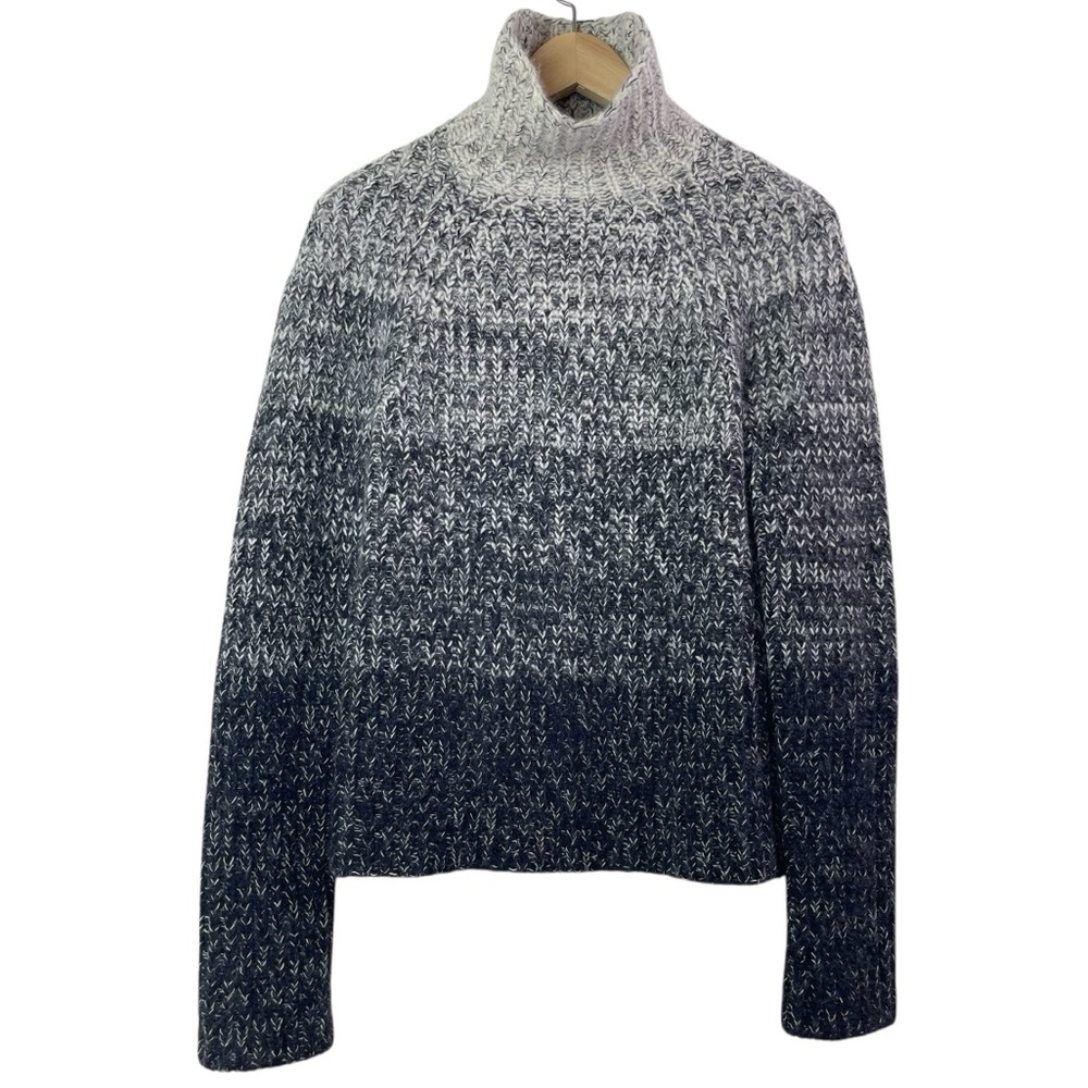 Ann Taylor Vintage Merino Wool Angora Chunky Knit Turtleneck Sweater Size Medium